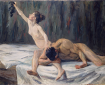 Samson_and_Delilah by Max Lieberman Note: she has just cut off his hair